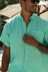 The Sea Suite - Short Sleeve Linen Shirt
