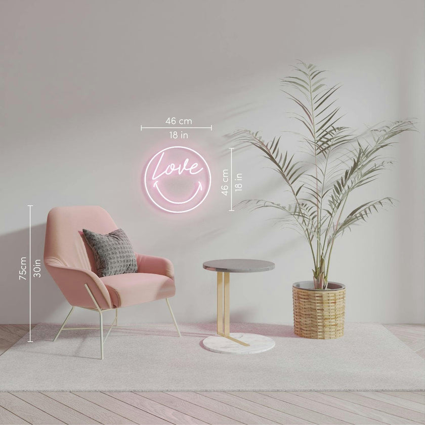 Love Smiley by Smiley®, LED neon sign