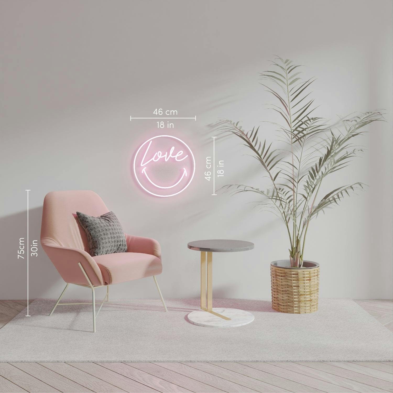 Love Smiley by Smiley®, LED neon sign