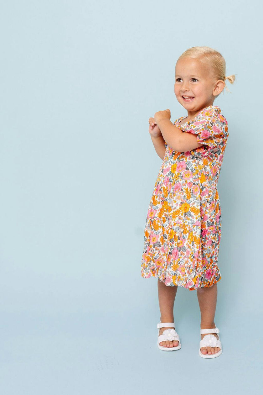 Retro Floral Daphne Dress