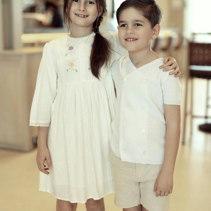 Cape Dress Beige