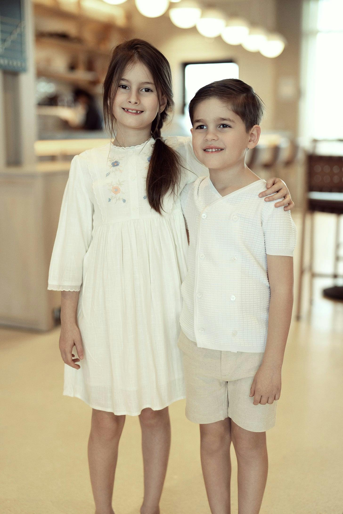 Cape Dress Beige