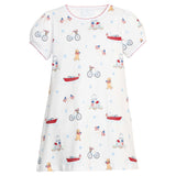 Printed T-Shirt Dress - Coastal Summer
