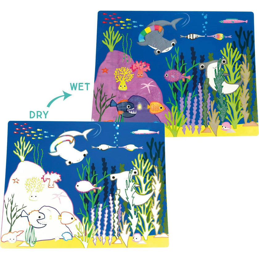 Magic Color Changing Water Placemats Set - Ocean