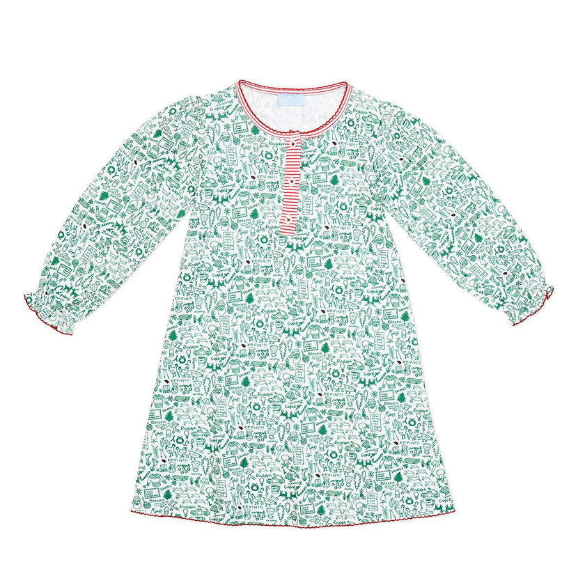 North Pole Tess Lounge Dress, Multi