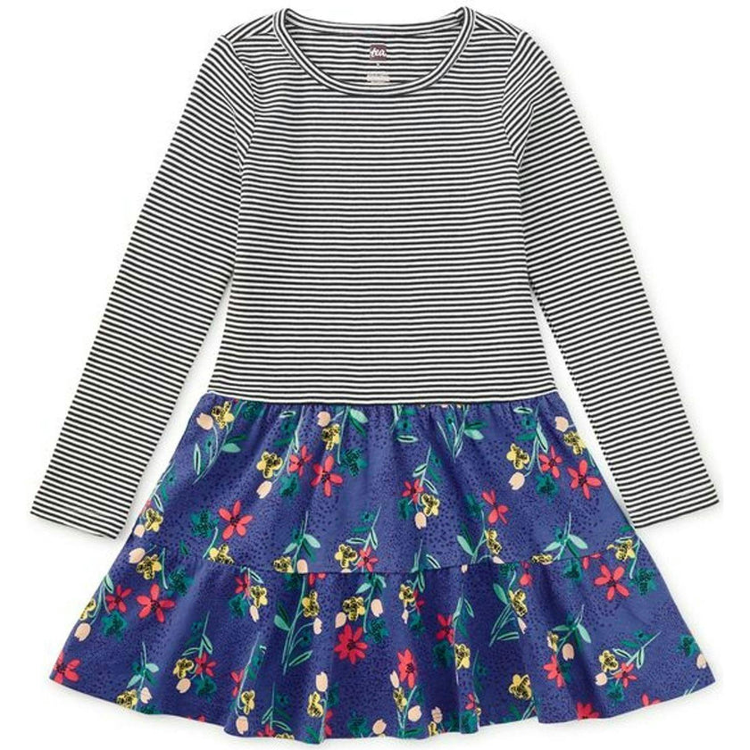Tiered Skirted Twirl Dress, Green
