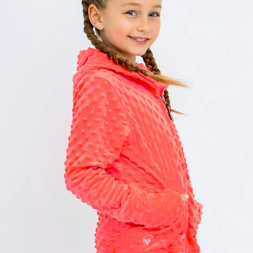 Minky Bubble Zip Hoodie