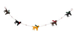 Mini Dog Christmas Garland and Bunting Hand Felted Wool