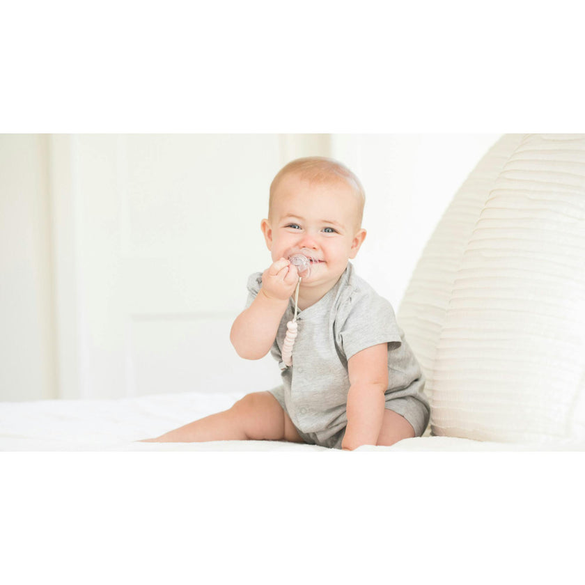 Light Pink Pacifier Clip
