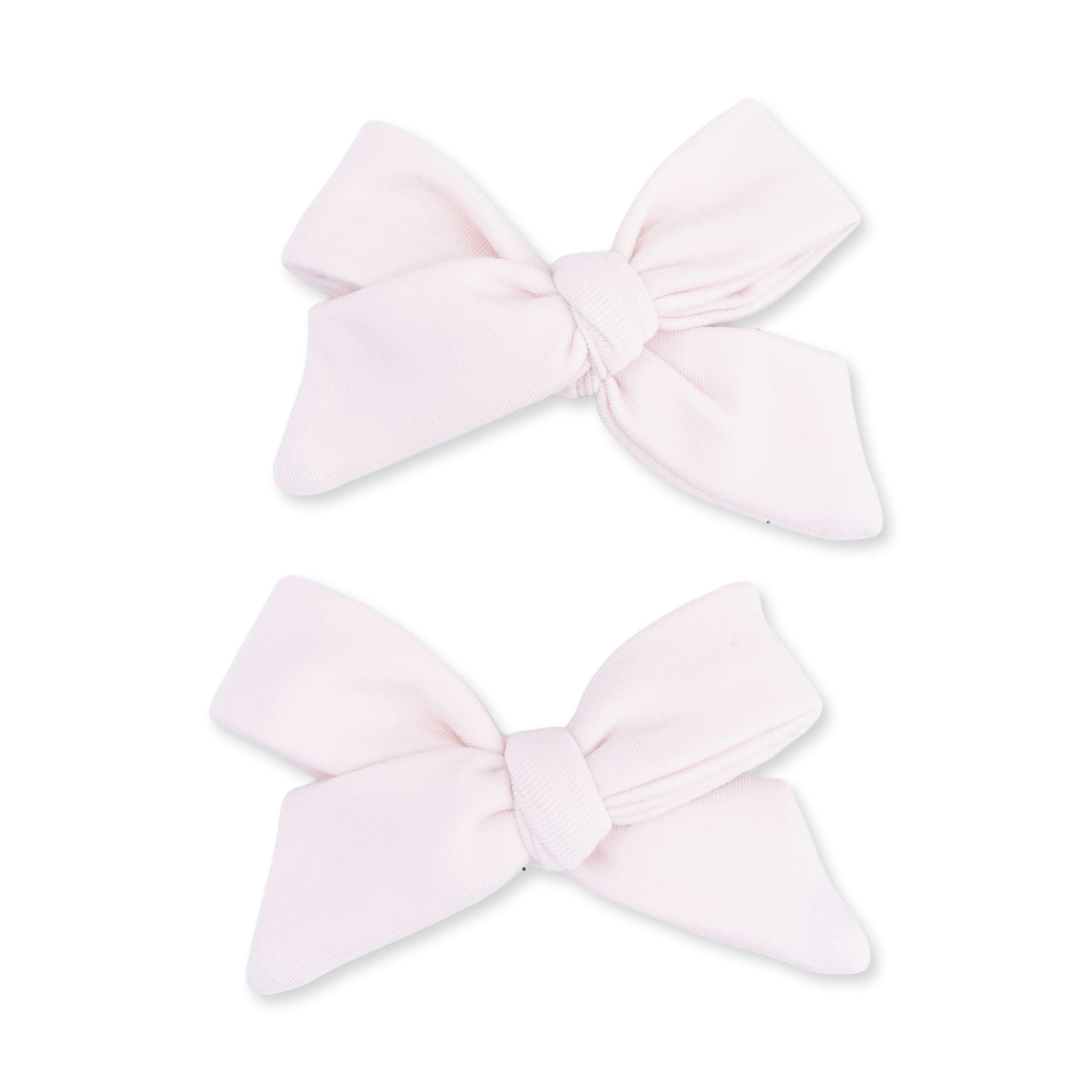 Solid Mauve Morn - 2 Pack Bow Clips