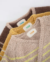 Wrap Top Striped - Fuzzy