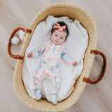 Zip-Up Footie Pajama - Bloom
