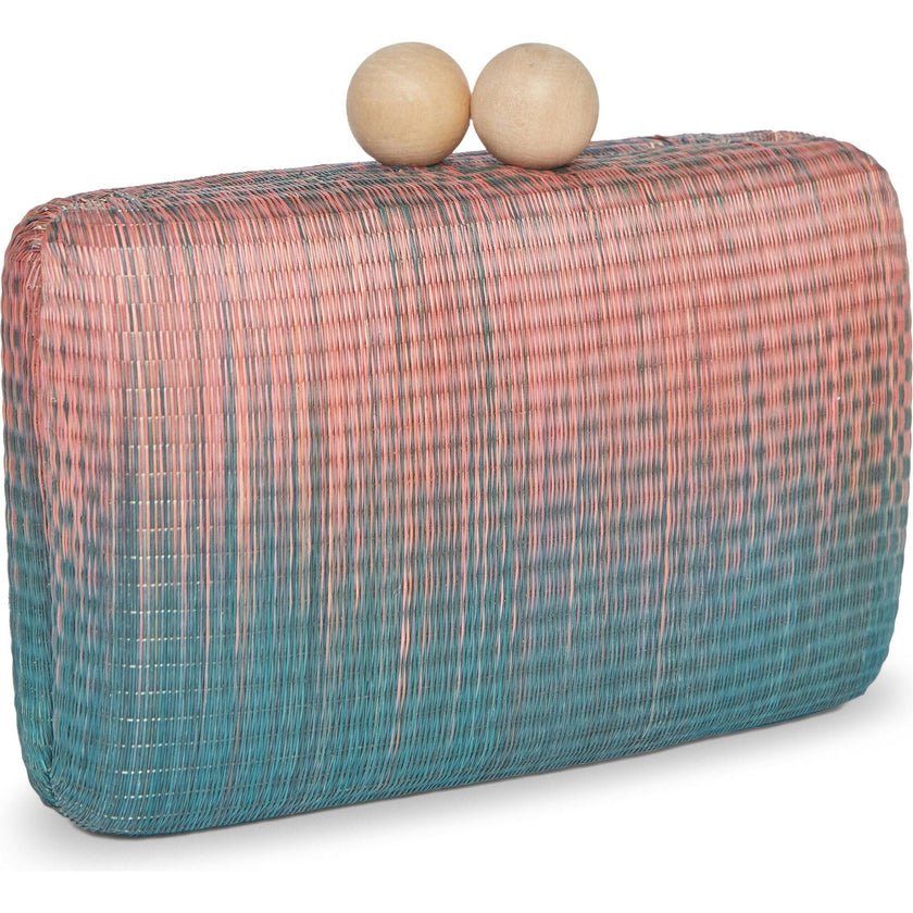 Akna Clutch, Pink Ombre