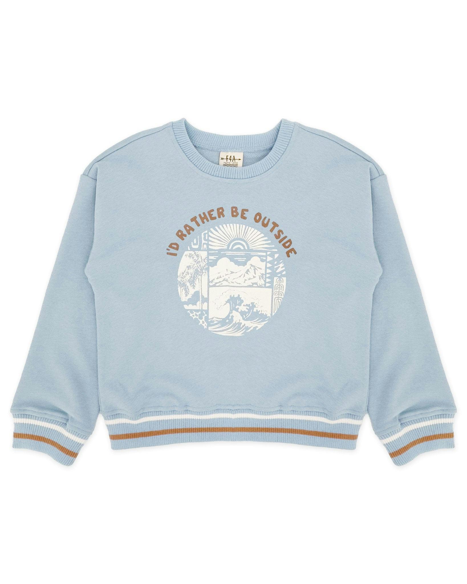 Ryder Outside Sweatshirt - Celestial Blue French Terry