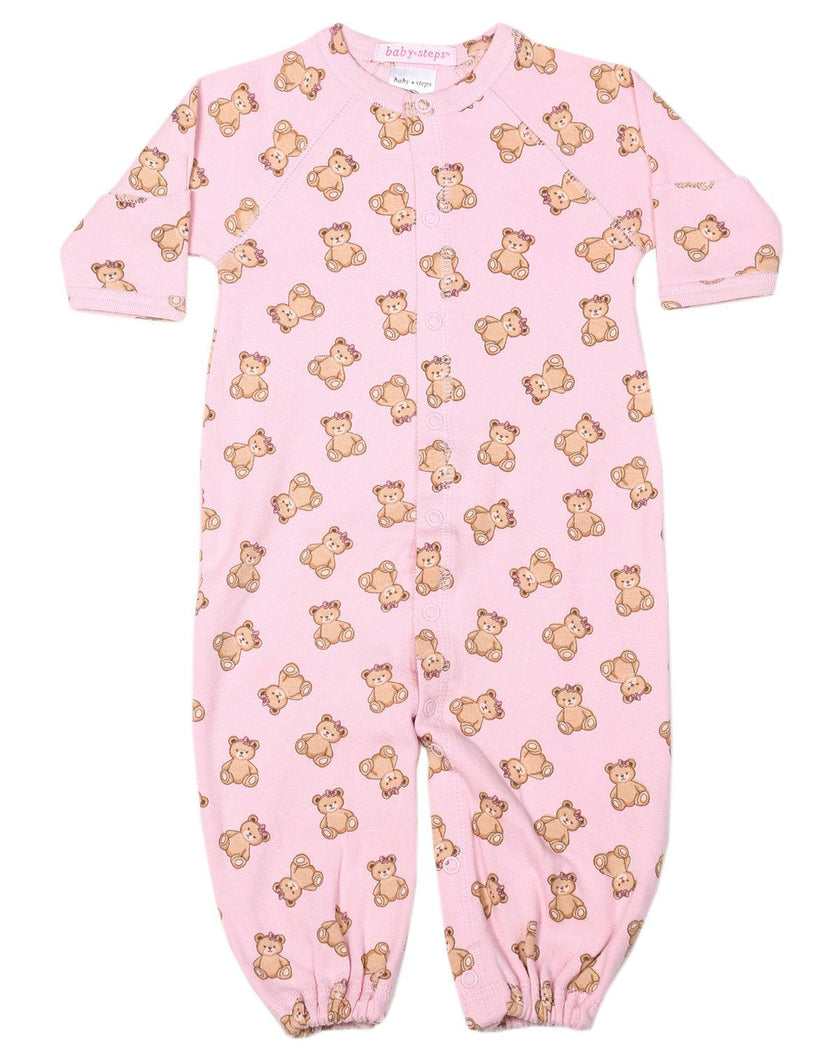 Baby Converter Gown - Bow Bears