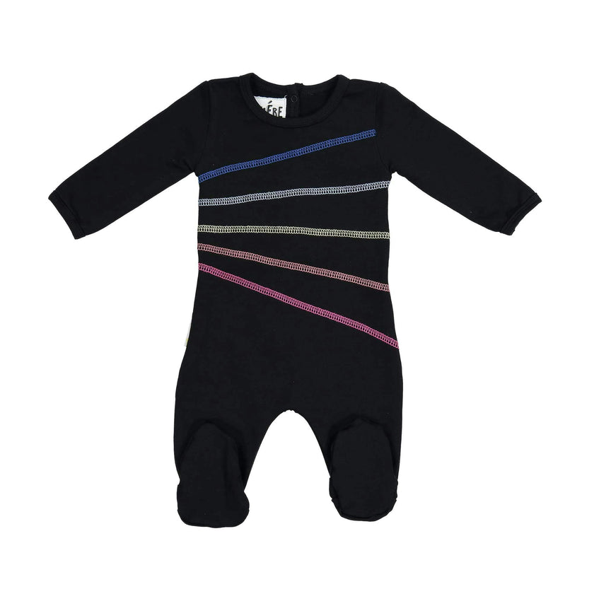 Colored Overlock Footie