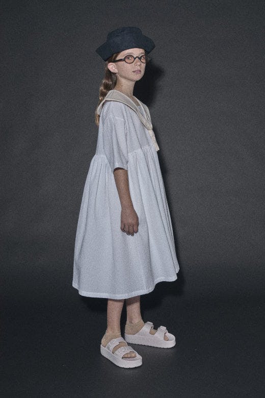 Cruise Dress Cream & White