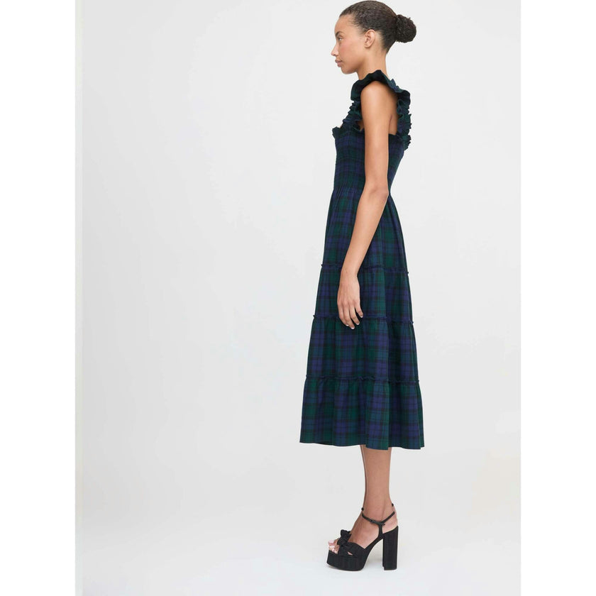 The Ellie Nap Dress - Blackwatch Tartan