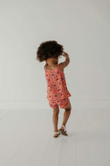 Girls Gauze Tank & Short Set in American Cowgirl