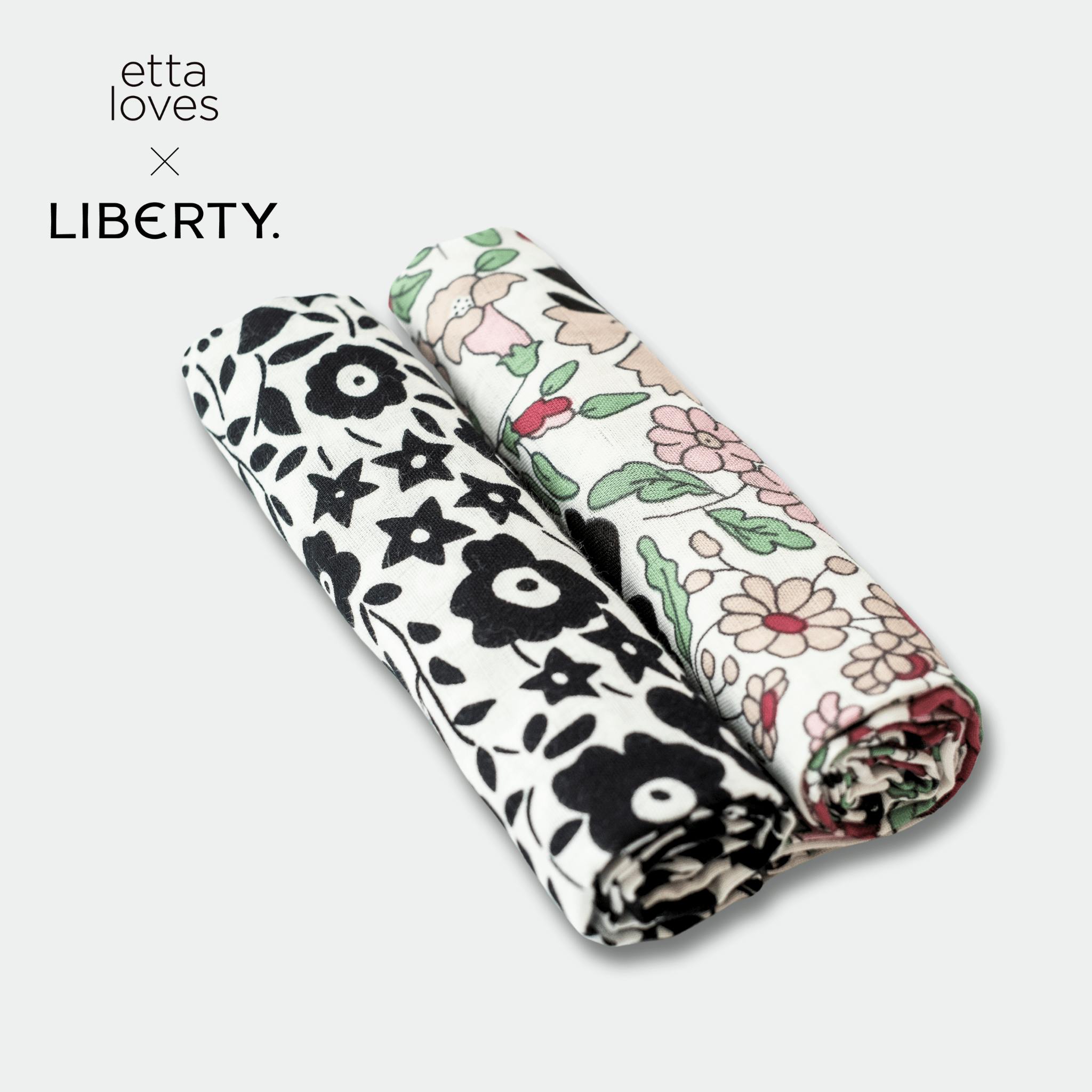 ETTA LOVES x LIBERTY – Sensory Muslin 2-Pack - birth to 12 months