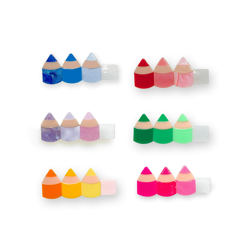 Pencils Single Hair Clips