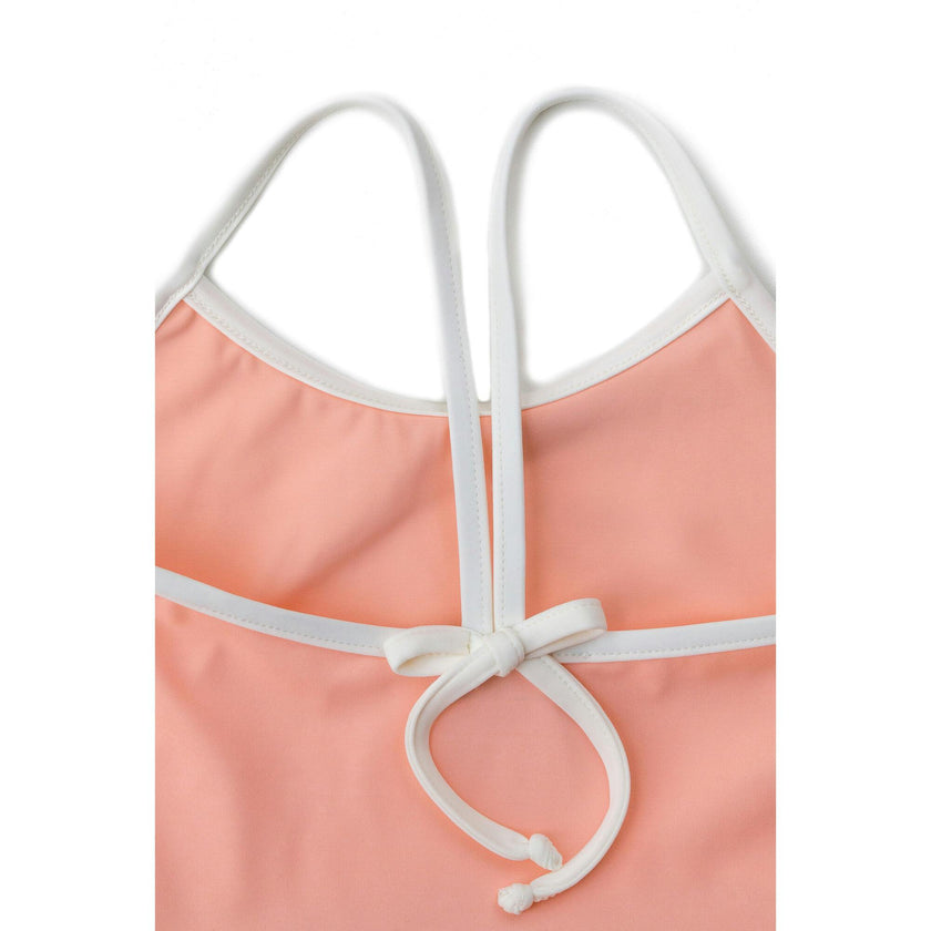 Amelia one piece in peach pink and ivory