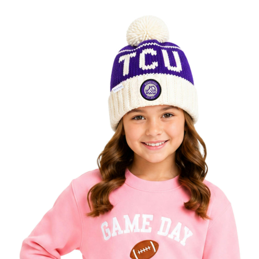 TCU Horned Frogs Bobble Hat