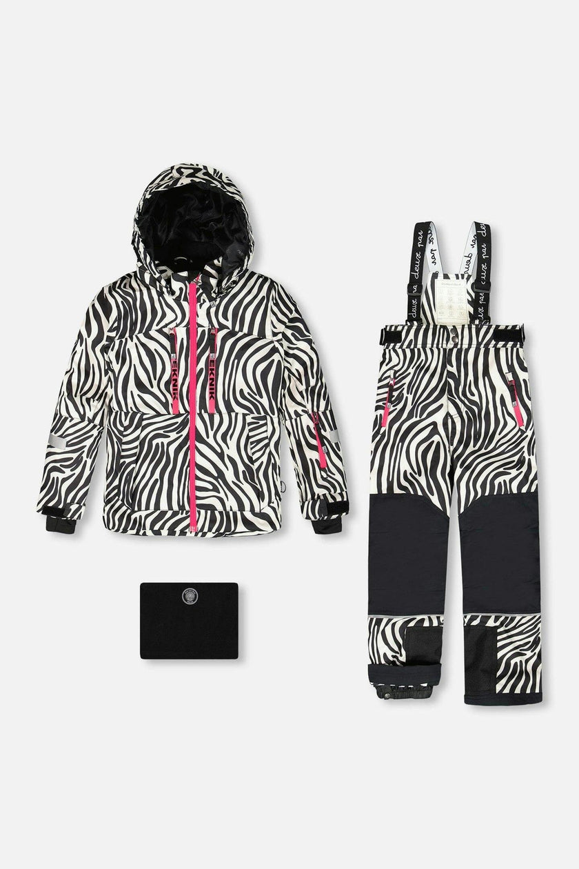 Two-Piece Teknik Snowsuit Zebra Print