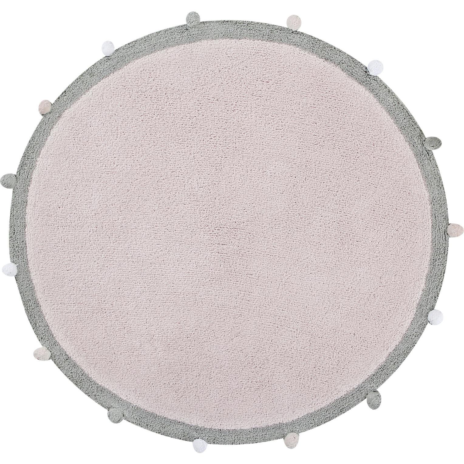 Bubbly Round Rug With Pom Poms