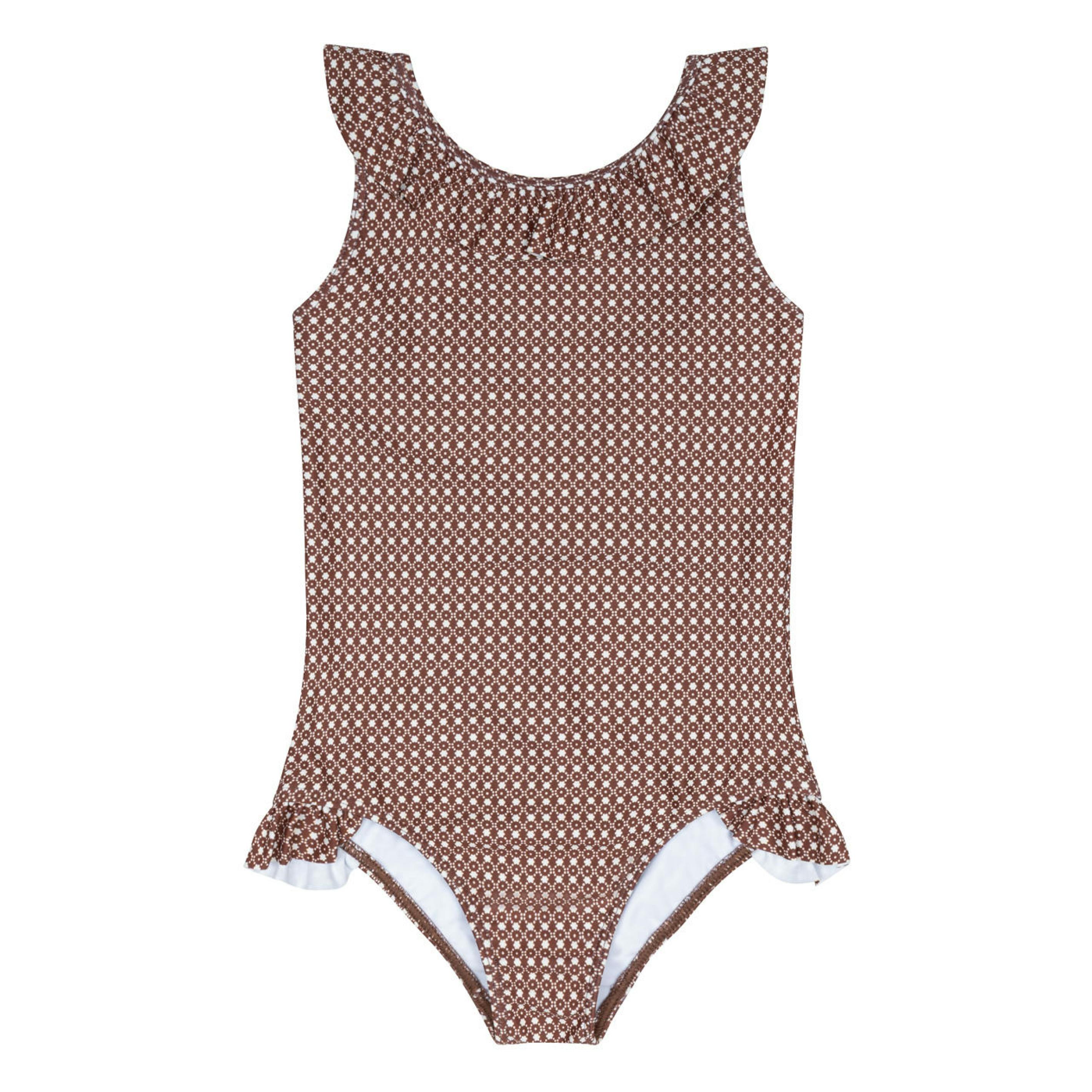 girls cafe flora ruffle collar one piece