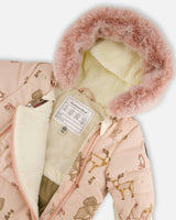 One-Piece Baby Layette Snowsuit Designed for Car Seat