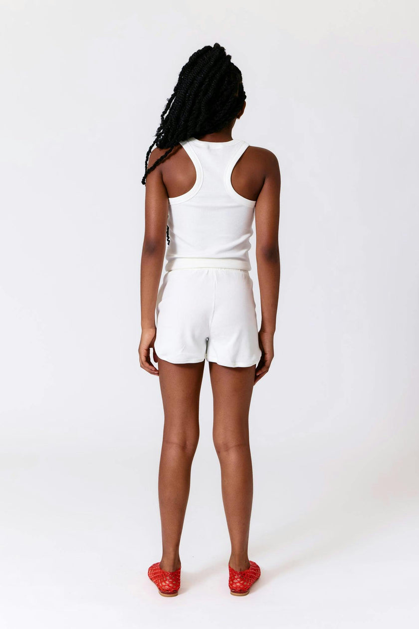 Girls Rib Shorts in Black
