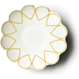 Deco Gold Scallop Serving Bowl