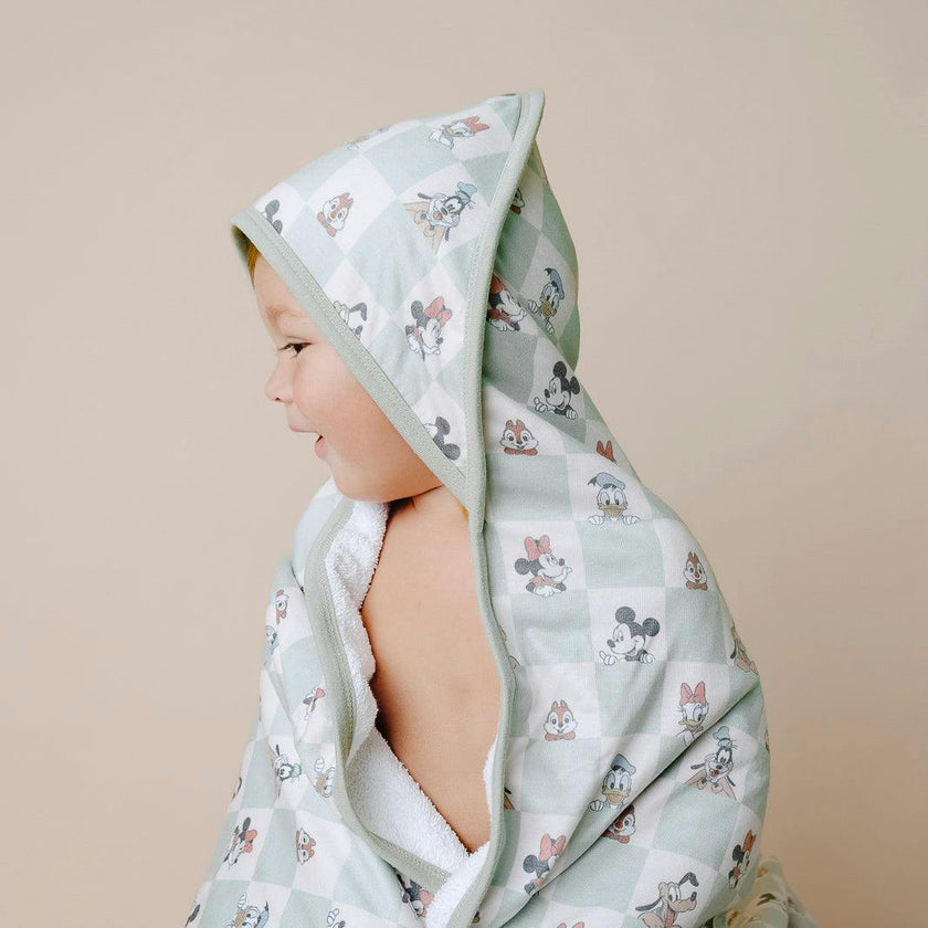 Premium Baby Knit Hooded Towel - Mickey Mouse and Friends