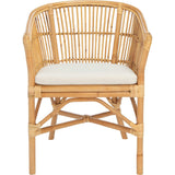 Olivia Rattan Accent Chair with Cushion