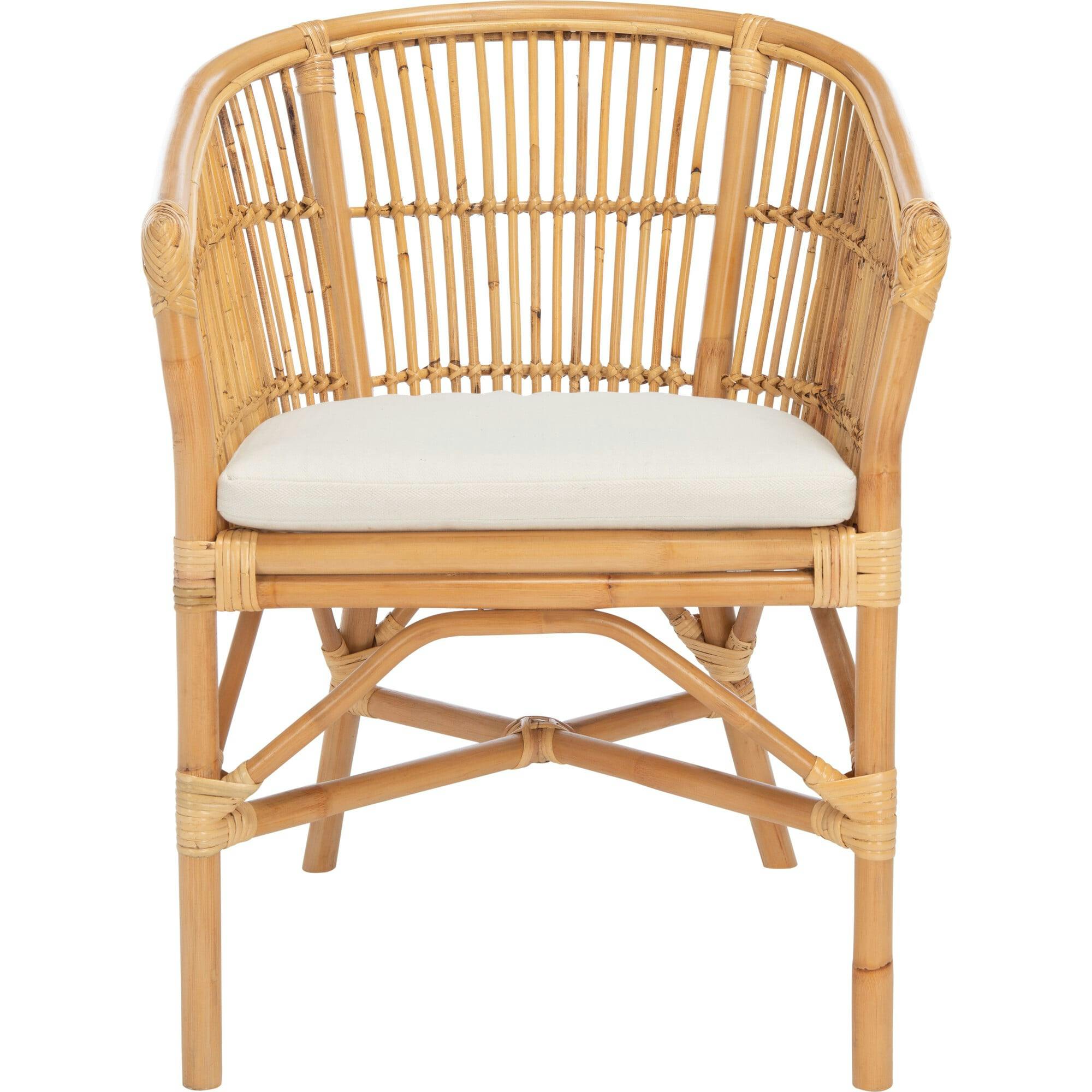 Olivia Rattan Accent Chair with Cushion