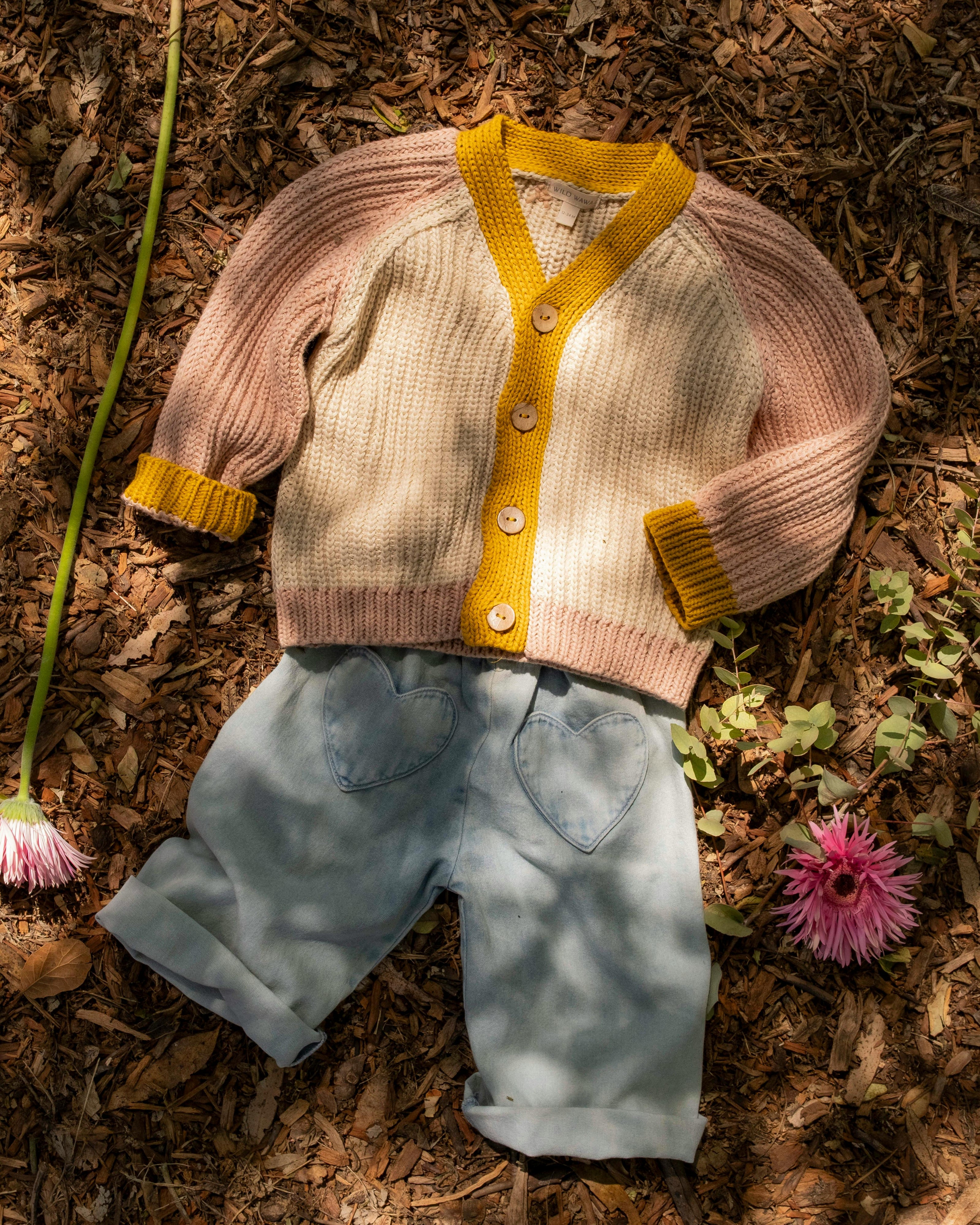 Rainbow Cardigan in Multicolor