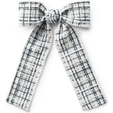 Estella Tweed Pearl Trimmed Long Tail Clip