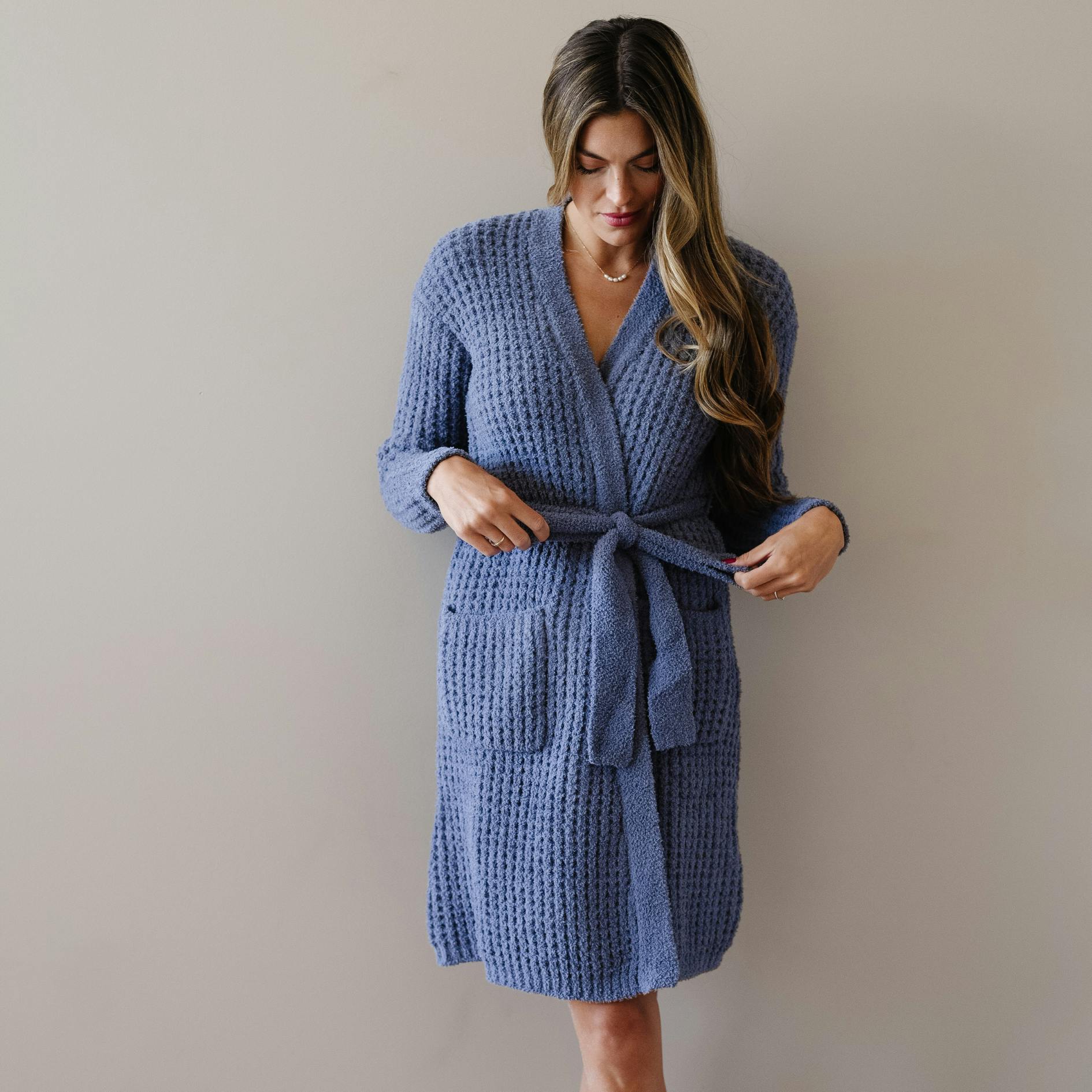 WAFFLE KNIT ROBES
