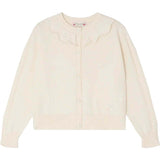 BONPOINT Lueur Ruffle Cardigan - Craie