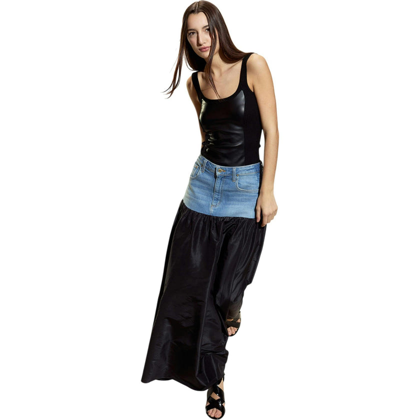 Tribeca Vegan Leather Combo Top