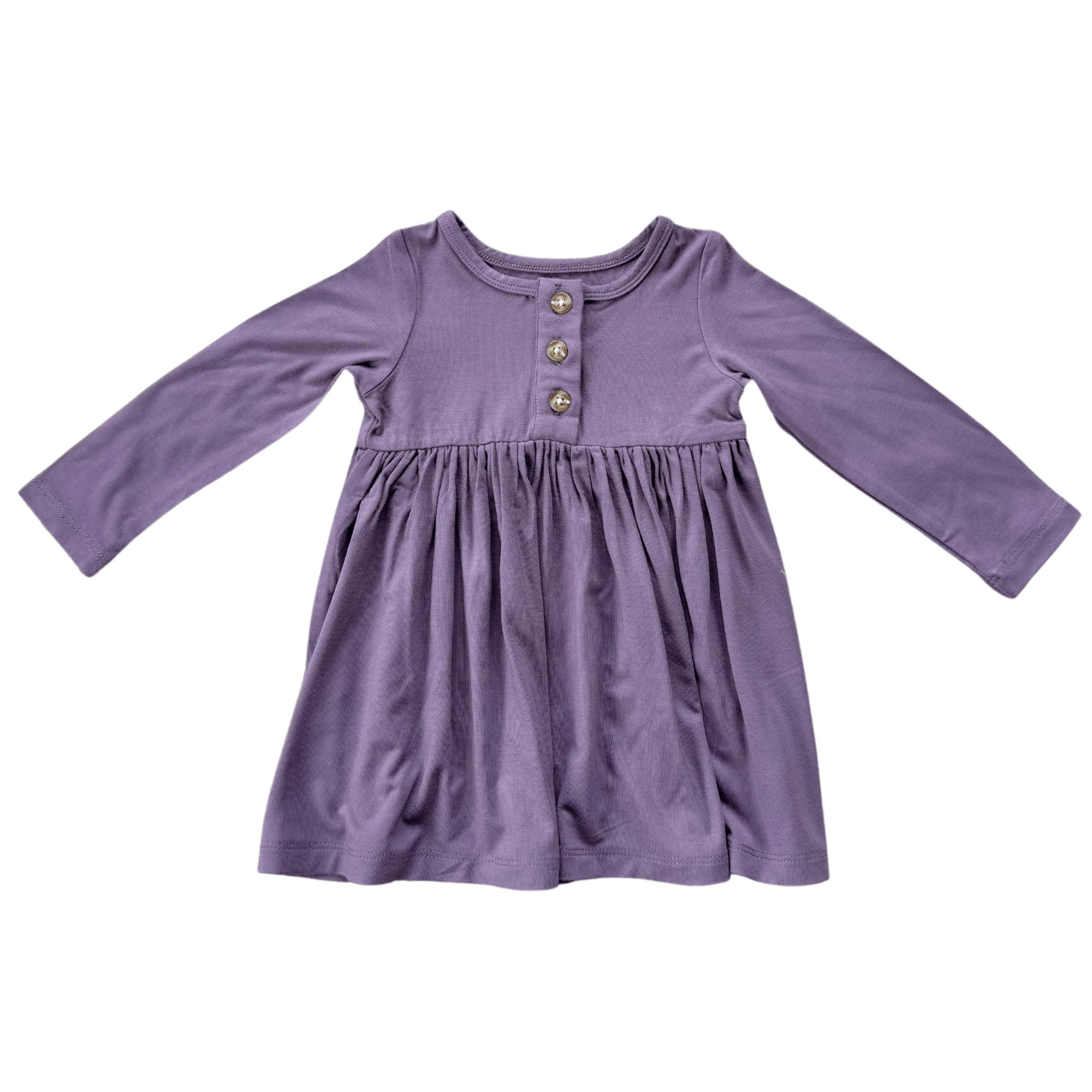 Long Sleeve Henley Dress Christmas Dogs