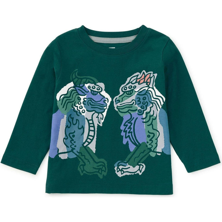 Mythical Xiezhi Graphic Tee, Green