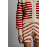 LEA STRIPE SHORT | IVORY + ROSSO