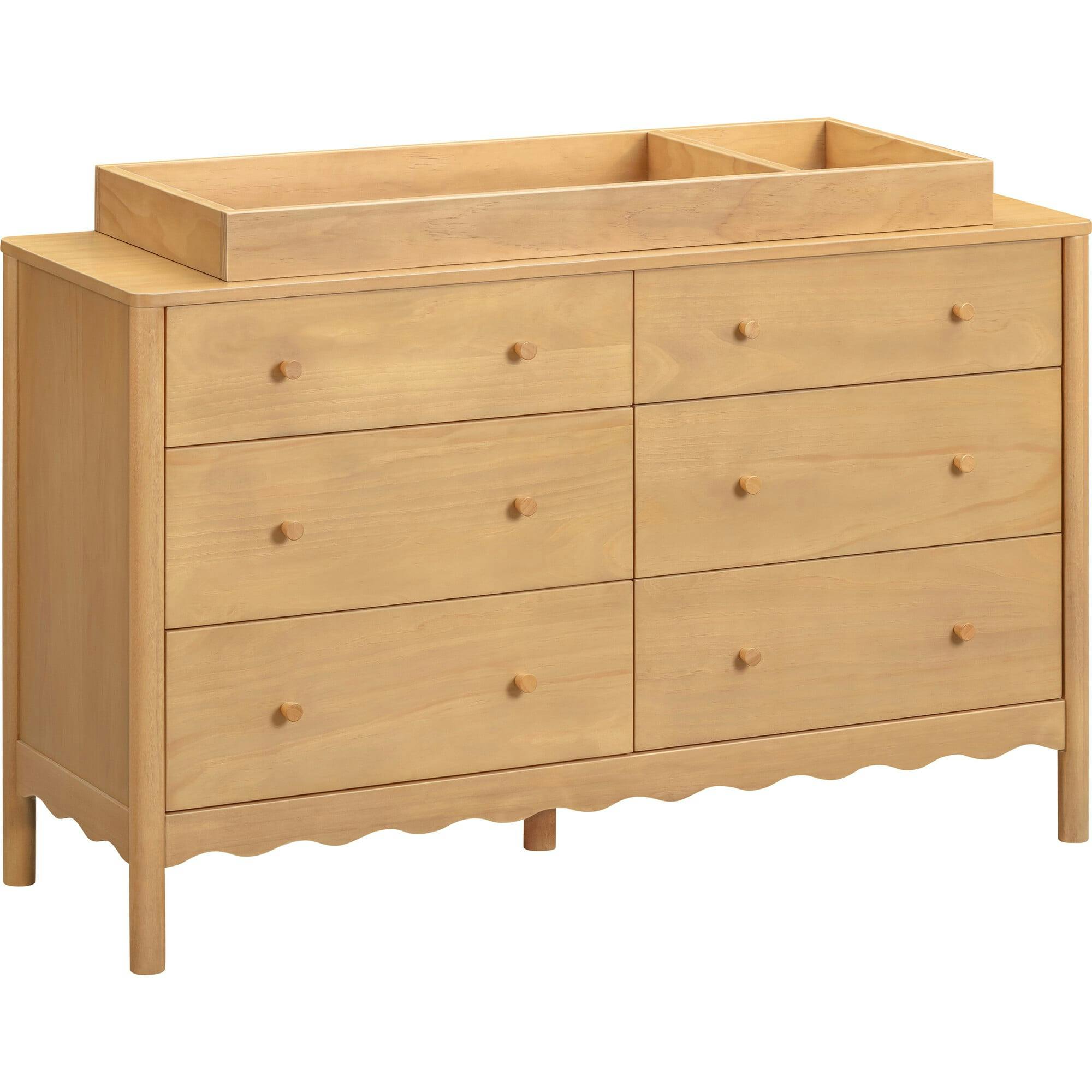 Swell 6-Drawer Assembled Dresser in Honey
