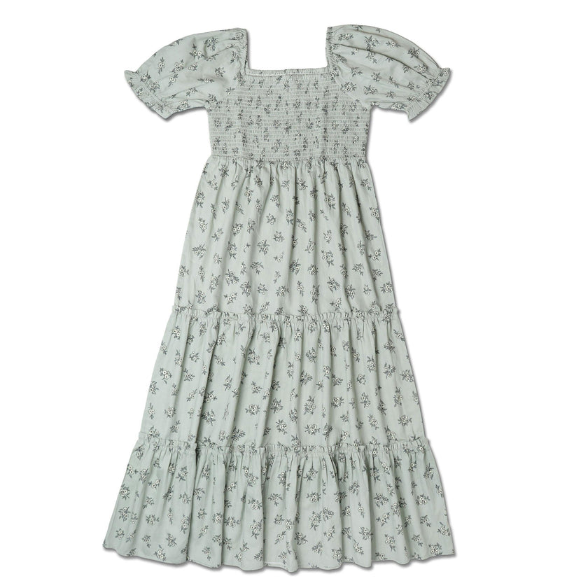Organic Smocked Tiered Dress