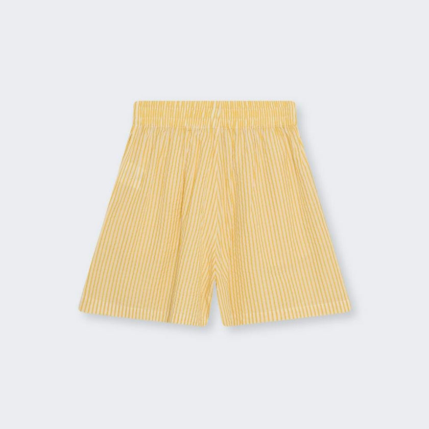 Alheli Woman Short Mimosa Yellow Stripes