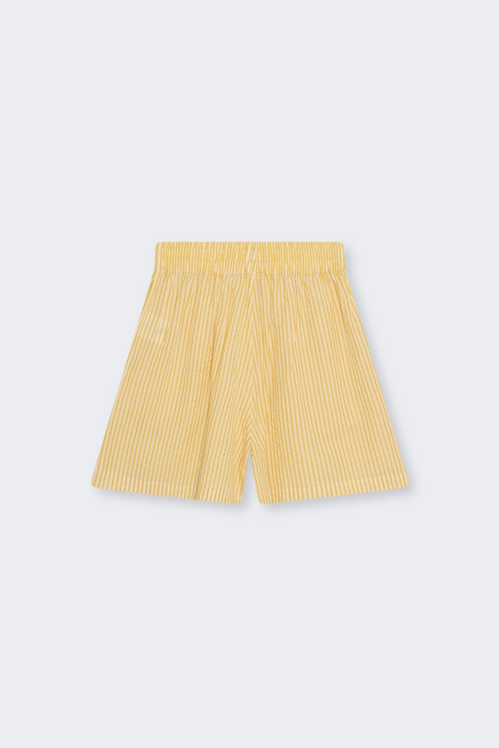 Alheli Woman Short Mimosa Yellow Stripes