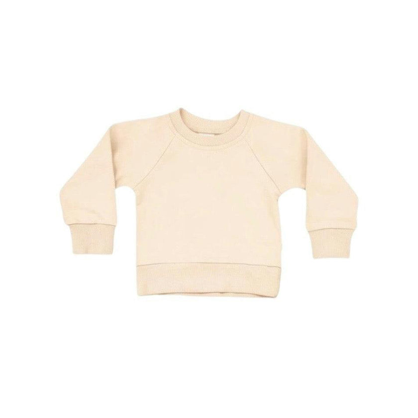 Vanilla Orange Crewneck Terry Sweatshirt Sweatpant 2pc Sweatsuit Set