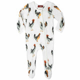 Organic Cotton Zipper Footed Romper